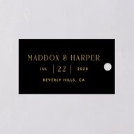 Vintage Hollywood Favor Gift Tags Licorice Signature
