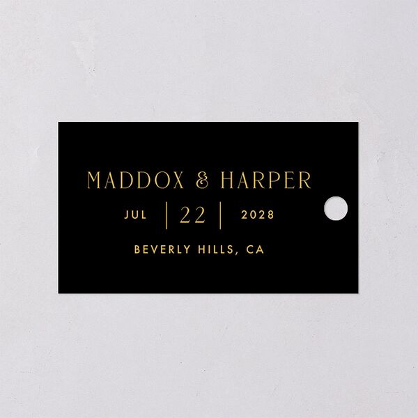 Vintage Hollywood Favor Gift Tags Licorice Signature