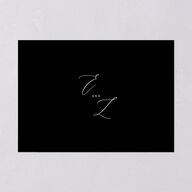 Minimal Calligraphy Rehearsal Dinner Invitations Midnight Signature Blank Standard