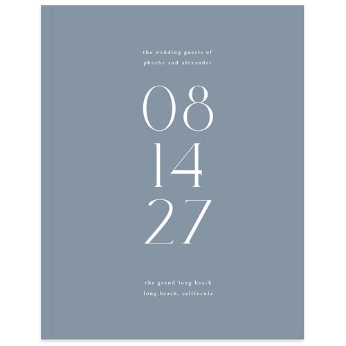 Striking Scene Guest Books Dusty Blue