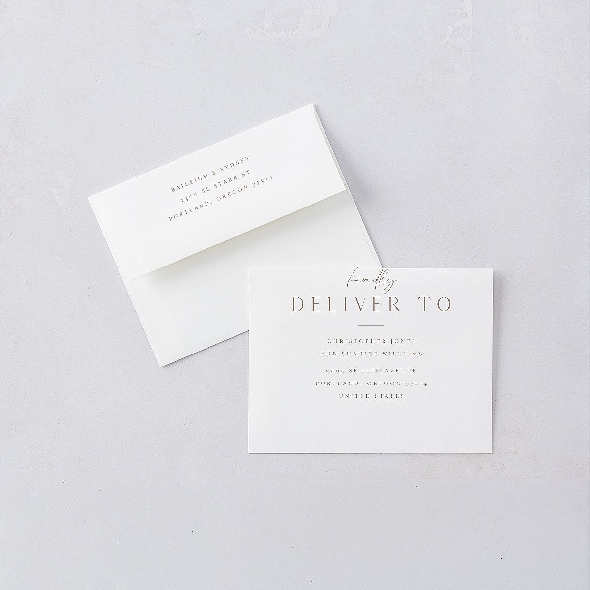 Side Panel Save The Date Magnets Fawn Magnet Paper