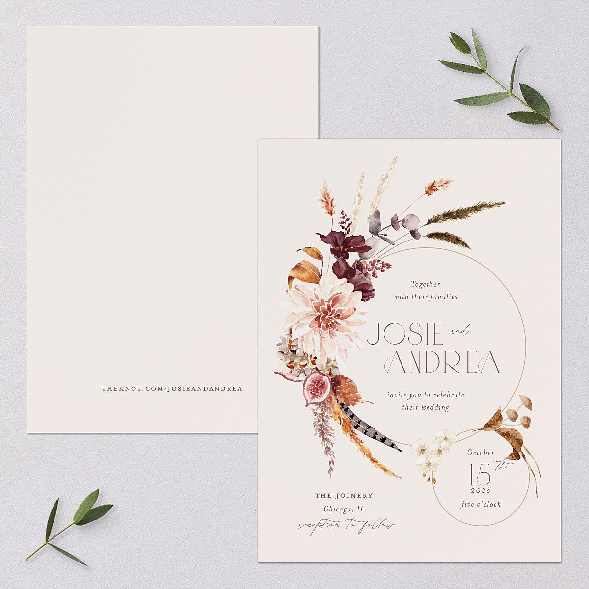 Eclectic Adornment Wedding Invitations — view 1