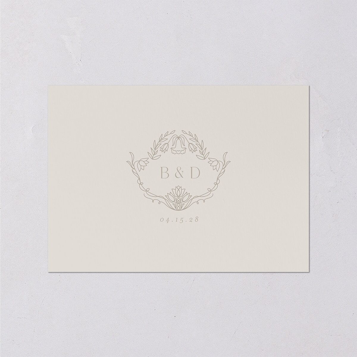 Ornate Regency Wedding Response Cards Gold Taupe Signature Standard
