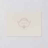 Ornate Regency Wedding Response Cards Gold Taupe Signature Standard
