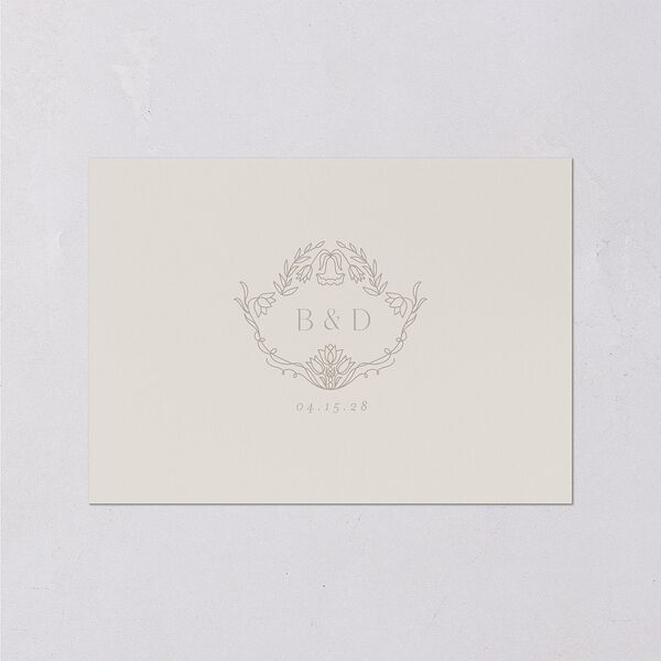 Ornate Regency Wedding Response Cards Gold Taupe Signature Standard