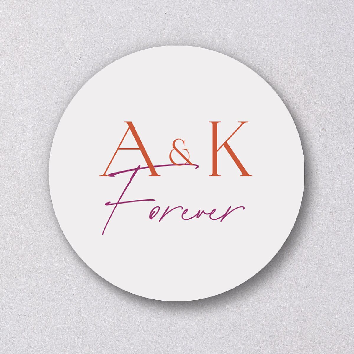 Ankara Print Wedding Stickers Marigold Circle