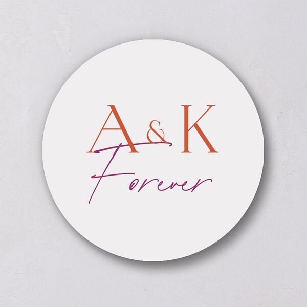 Ankara Print Wedding Stickers Marigold Circle