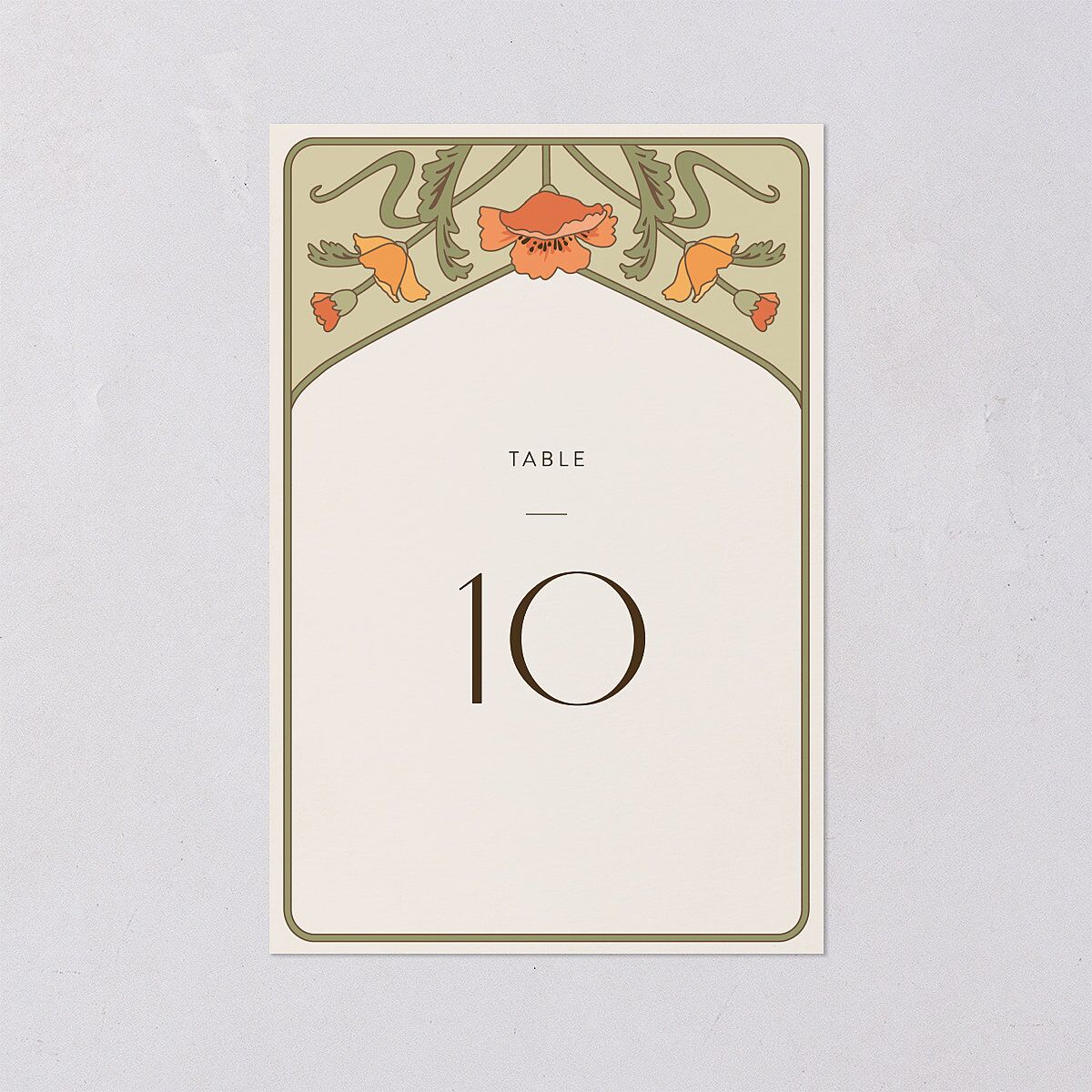 Vintage Nouveau Table Numbers — view 1