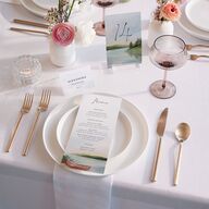 Rustic Reflection Table Numbers Dusty Blue Signature