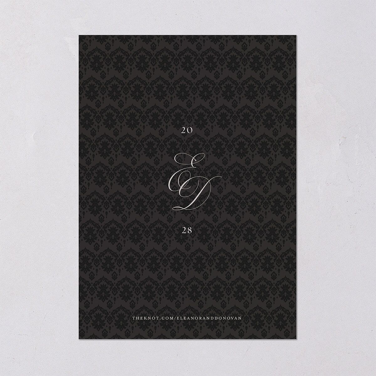 Dark Gothic Roses Wedding Invitations Regency Signature Blank No Standard