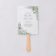 Gorgeous Greenery Fan Programs Pure White Signature Standard