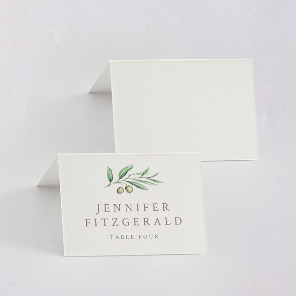 Painted Winery Place Cards Green Apple Signature