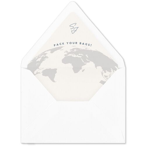 Destination Photo Poster Euro Envelope Liners Dusty Blue Luxe