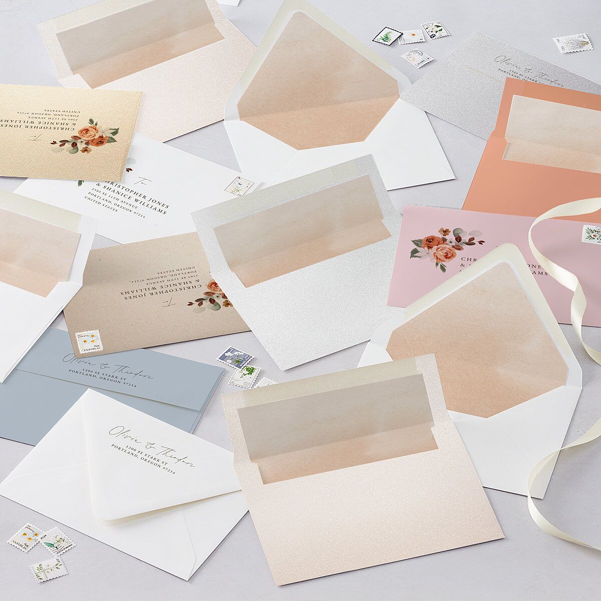 Eucalyptus Bouquet Save the Date Cards Terracotta Signature smooth Blank No Standard