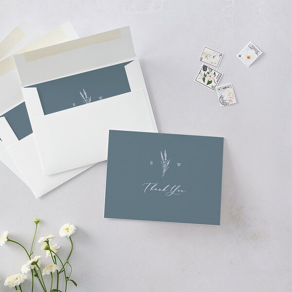 Vintage Lavender Thank You Cards Regency Blue