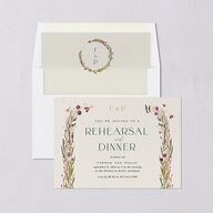 Mushroom Magic Rehearsal Dinner Invitations Mauve Signature Blank Standard