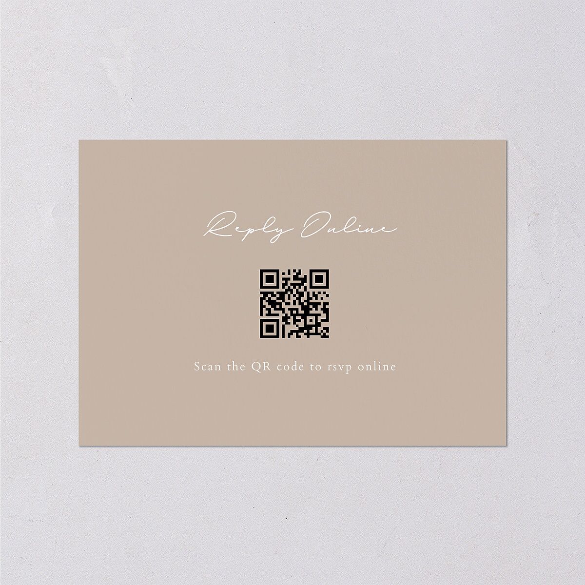Rustic Botanical Frame Wedding Response Cards Pure White Signature Standard