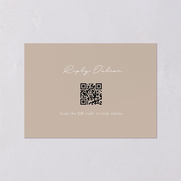 Rustic Botanical Frame Wedding Response Cards Pure White Signature Standard