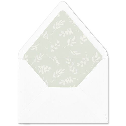 Leafy Garland Foil Euro Envelope Liners Thyme Luxe