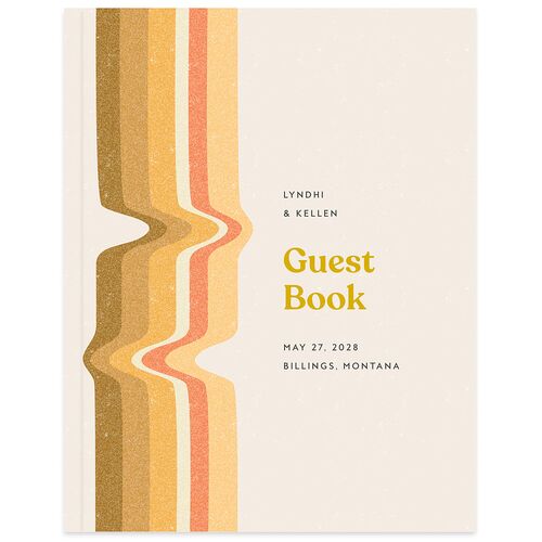 Groovy Lines Guest Books Marigold