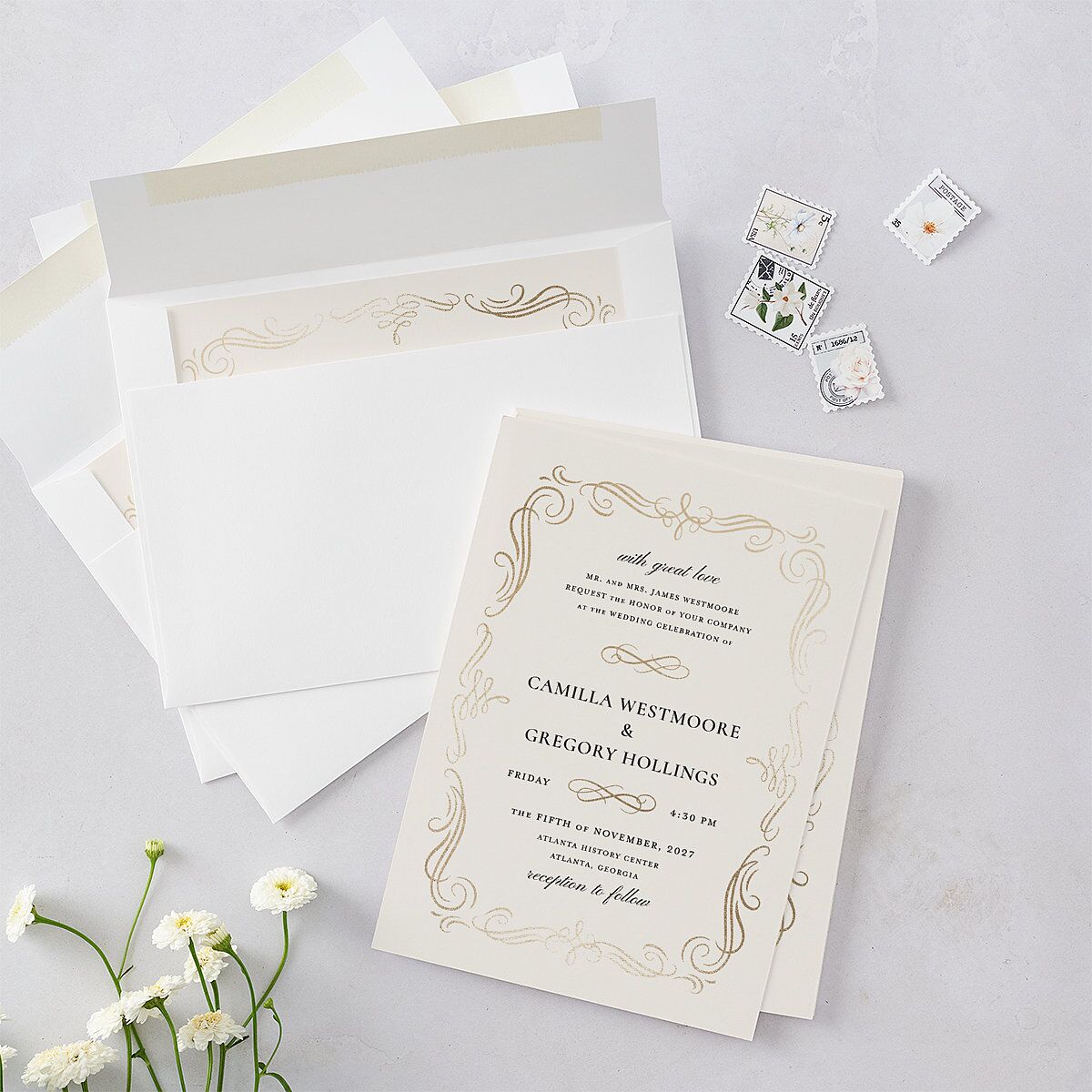 Antique Fairytale Wedding Invitations — view 4