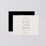 Surround Save the Date Petite Cards Mist Signature smooth Blank No Standard