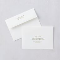 Monogram Branch Gallery Save the Date Cards Olive Signature smooth Blank No Standard