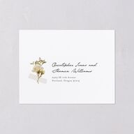 Scrapbook Photo All-in-One Wedding Invitations Thyme Signature Light Both Recipient and Return Addresses No