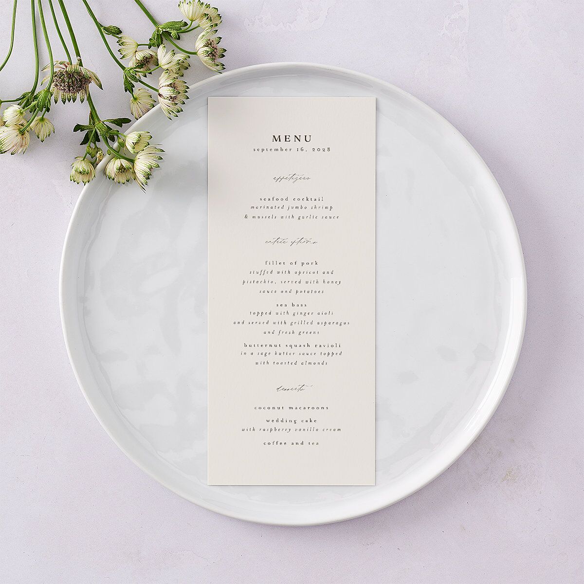 Enchanted Forest Menus Dark Camo Signature