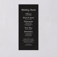 Moody Gothic Rose Wedding Programs Midnight Signature