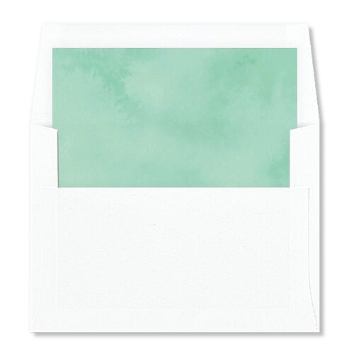 Watercolor Palm Crest Envelope Liners Lavender Standard