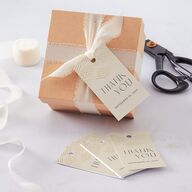 Boho Texture Favor Gift Tags Gold Deep Olive Signature