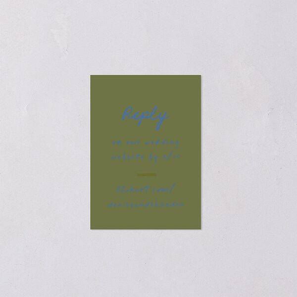 Dainty Bow URL RSVP Cards Peridot Signature Standard