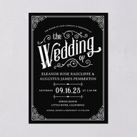 Western Gothic Wedding Invitations Licorice Signature Blank No Standard