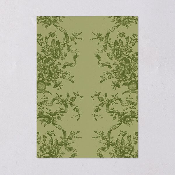 Vintage Toile Foil Wedding Invitations Gold Greenery Signature Blank No Standard