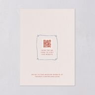 Modern Delicate Bows Wedding Invitations Jewel Red Signature Blank Standard