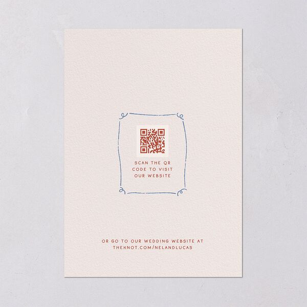 Modern Delicate Bows Wedding Invitations Jewel Red Signature Blank Standard