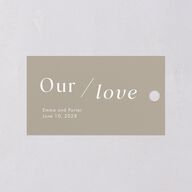 You and Me Favor Gift Tags Fawn Signature