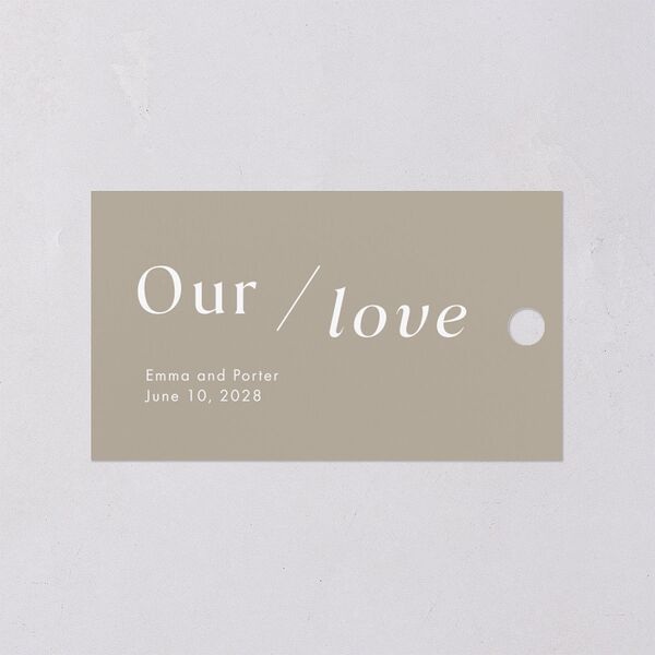 You and Me Favor Gift Tags Fawn Signature