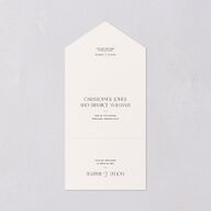 Vintage Nouveau Floral All-in-One Wedding Invitations Merlot Signature Light Both Recipient and Return Addresses No