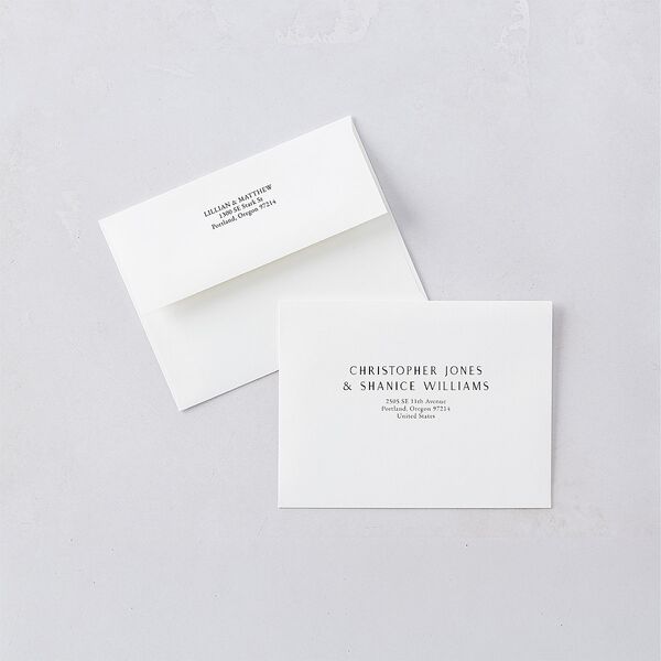 Editorial Monogram Save The Date Magnets Pure White Magnet Paper