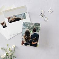Refined Frame Thank You Cards Gold Charcoal