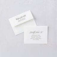 Classic Joyful Greeting Thank You Card Envelopes White Hunter Green Both Recipient and Return Addresses Signature Standard