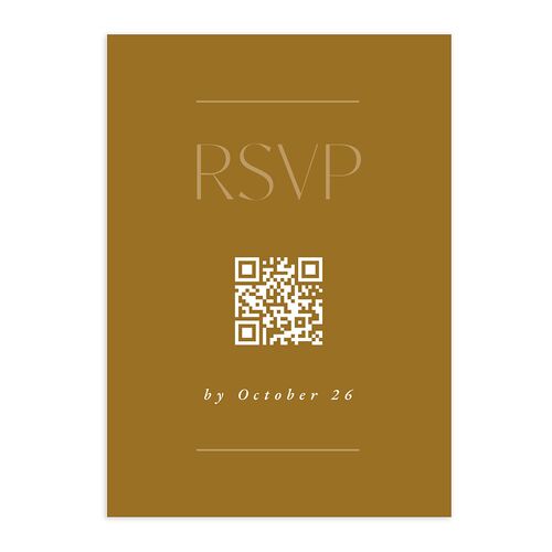 Windows QR Code RSVP Cards Umber Signature Standard