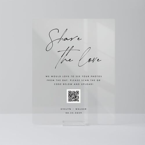Picture This Photo Acrylic Favor Tabletop Sign Small Licorice Standard Acrylic S Tabletop Favor