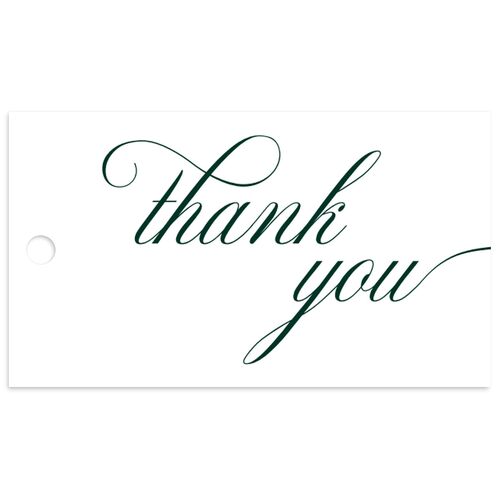 The Union Of Favor Gift Tags Dark Green Signature