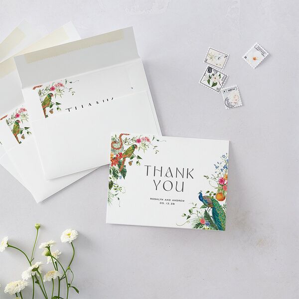 Wild About You Thank You Cards Pure White