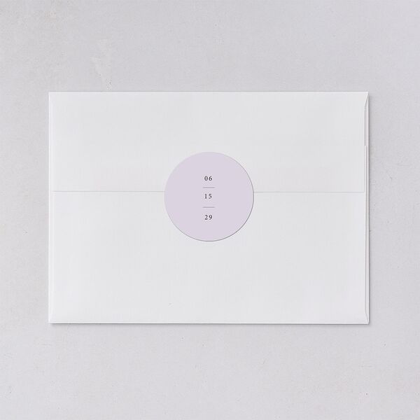 Just Love Wedding Stickers Sheer Lilac Circle