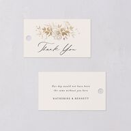 Baroque Garden Favor Gift Tags Gold Champagne Signature