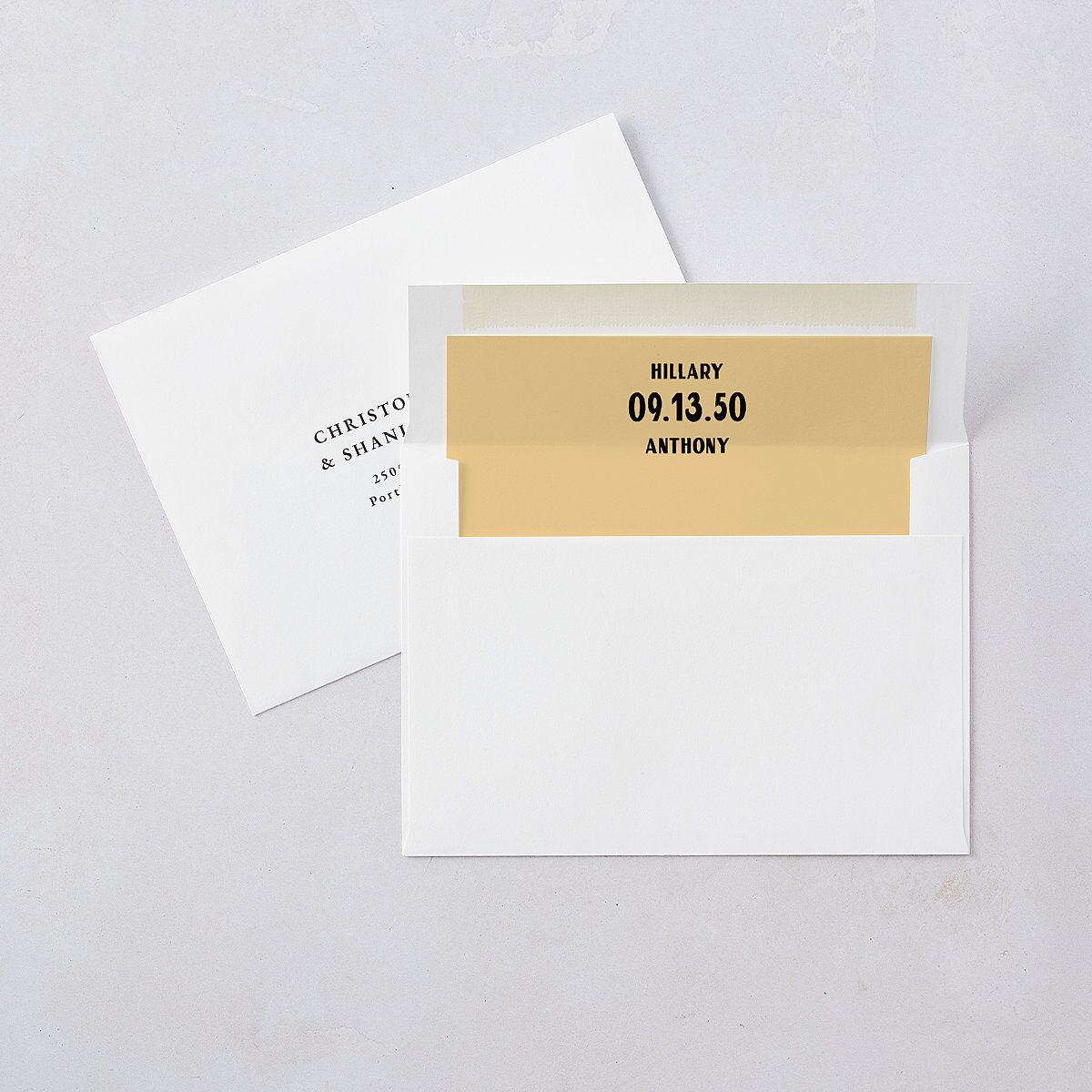 Retro Destination Postcard Inspired Envelope Liners Red Clay Standard